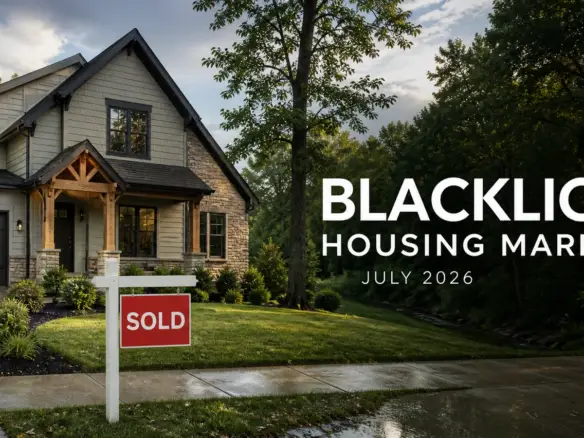Blacklick housing market update for July 2026 with a sold home sign