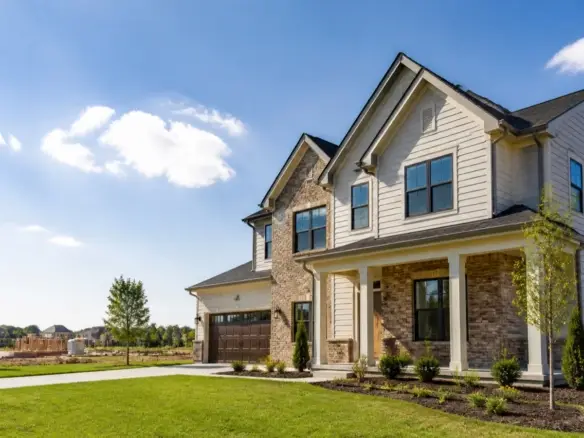 New construction home in a Central Ohio suburban community
